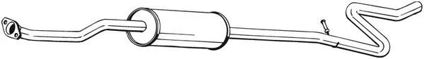 Vidurinis duslintuvas BOSAL 286-049