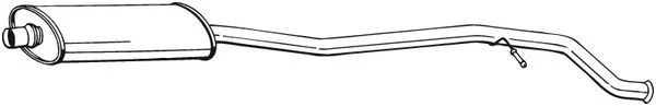 Vidurinis duslintuvas BOSAL 286-077