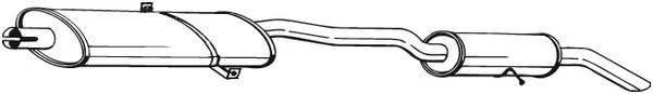 Zadný tlmič výfuku BOSAL 286-205