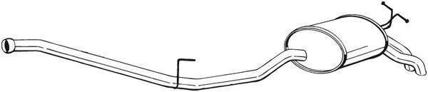 Zadný tlmič výfuku BOSAL 287-087