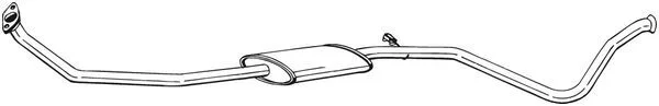 Vidurinis duslintuvas BOSAL 291-891