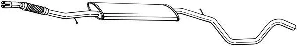 Stredový tlmič výfuku BOSAL 294-001