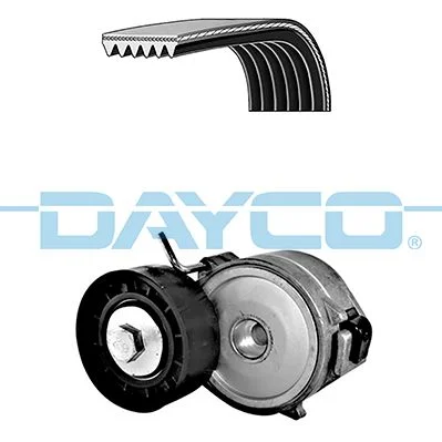 V formos rumbuotas diržas, komplektas DAYCO KPV419
