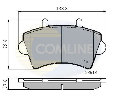 Brake Pad Set, disc brake COMLINE CBP01035