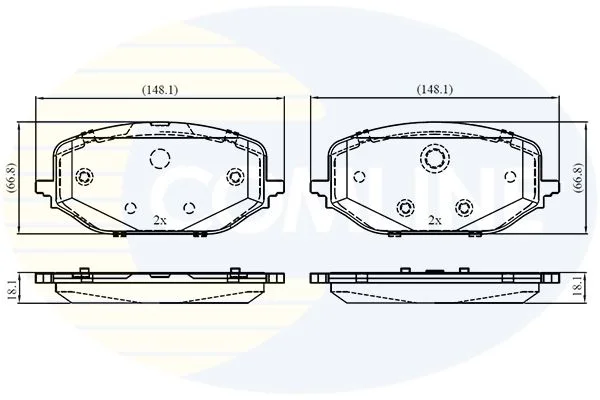 Brake Pad Set, disc brake COMLINE CBP03417