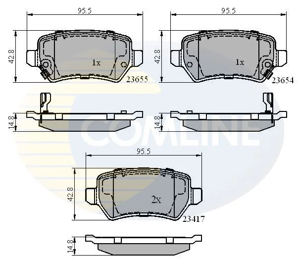Brake Pad Set, disc brake COMLINE CBP31551