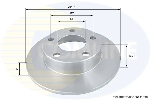 Brake Disc COMLINE ADC1437
