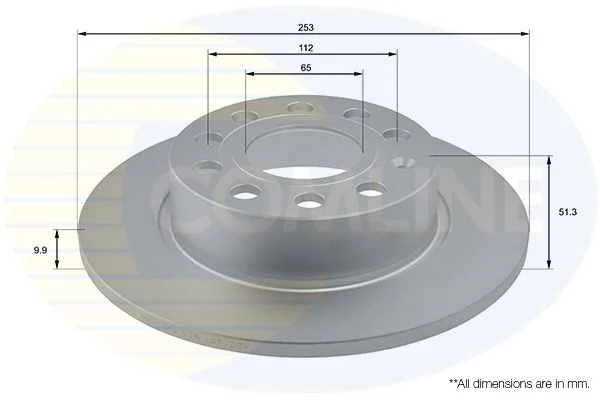 Brake Disc COMLINE ADC1457