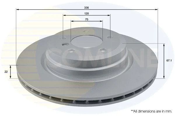Brake Disc COMLINE ADC1729V