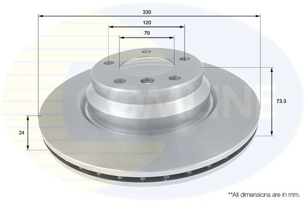 Brake Disc COMLINE ADC1736V