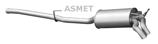 Zadný tlmič výfuku ASMET 01.048
