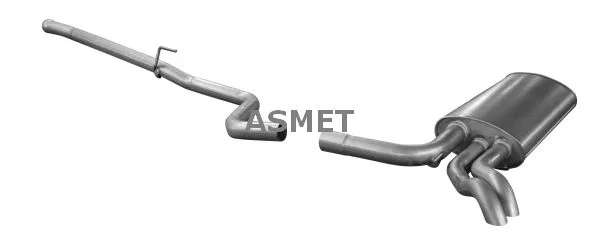 Rear Muffler ASMET 01.076
