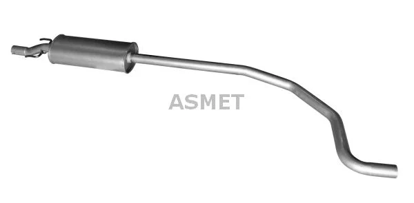 Stredový tlmič výfuku ASMET 05.272