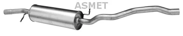 Stredový tlmič výfuku ASMET 07.175