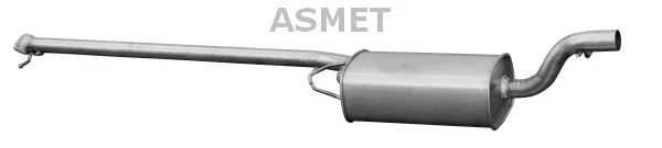 Stredový tlmič výfuku ASMET 07.192