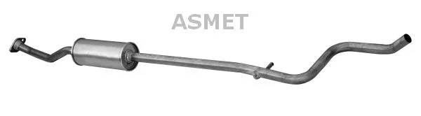 Stredový tlmič výfuku ASMET 09.062