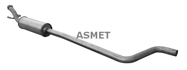 Stredový tlmič výfuku ASMET 09.113