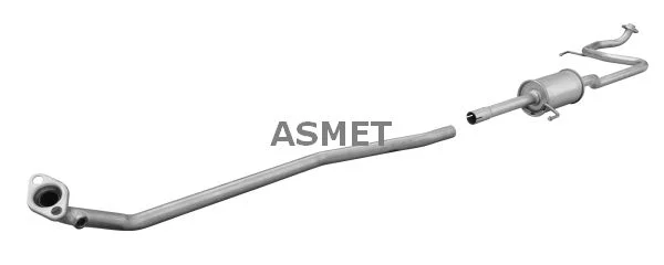 Stredový tlmič výfuku ASMET 20.042