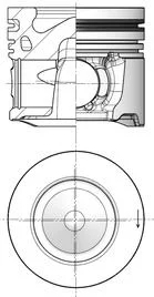 Piston KOLBENSCHMIDT 41253600