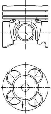 Piston KOLBENSCHMIDT 41287600
