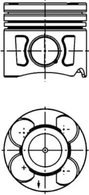 Piston KOLBENSCHMIDT 41288600