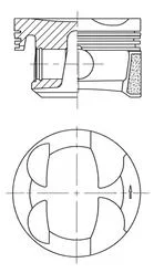 Piest KOLBENSCHMIDT 41705620