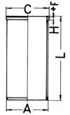 Objímka valca KOLBENSCHMIDT 89734190