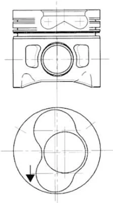 Piston KOLBENSCHMIDT 94428700