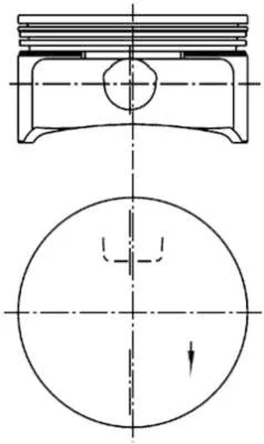Piston KOLBENSCHMIDT 99741610