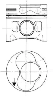 Piston KOLBENSCHMIDT 99742700