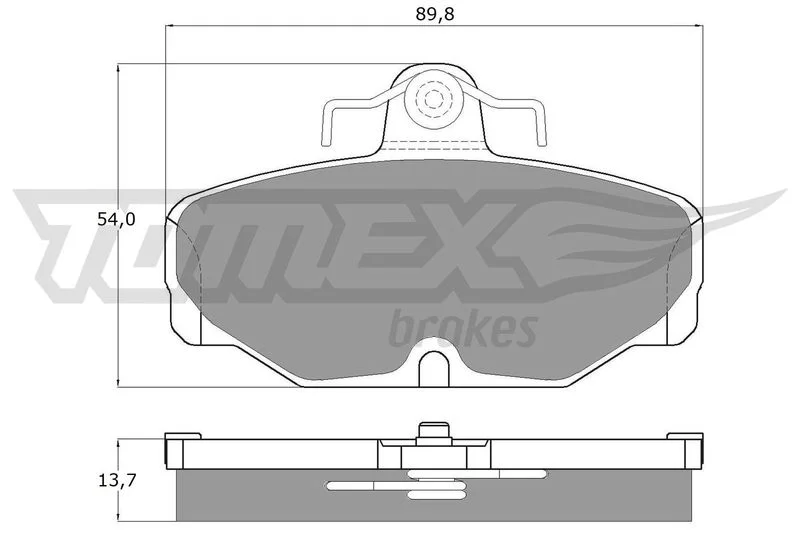 Brake Pad Set, disc brake TOMEX Brakes TX 10-67