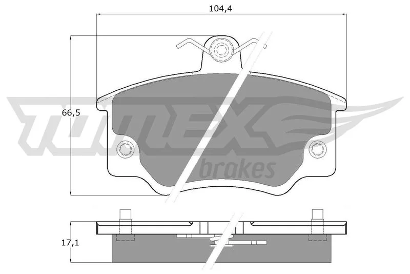 Brake Pad Set, disc brake TOMEX Brakes TX 10-731