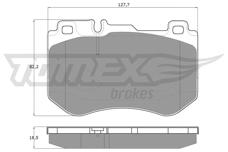 Stabdžių trinkelių rinkinys, diskinis stabdys TOMEX Brakes TX 18-51