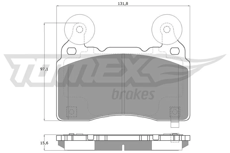 Stabdžių trinkelių rinkinys, diskinis stabdys TOMEX Brakes TX 18-89