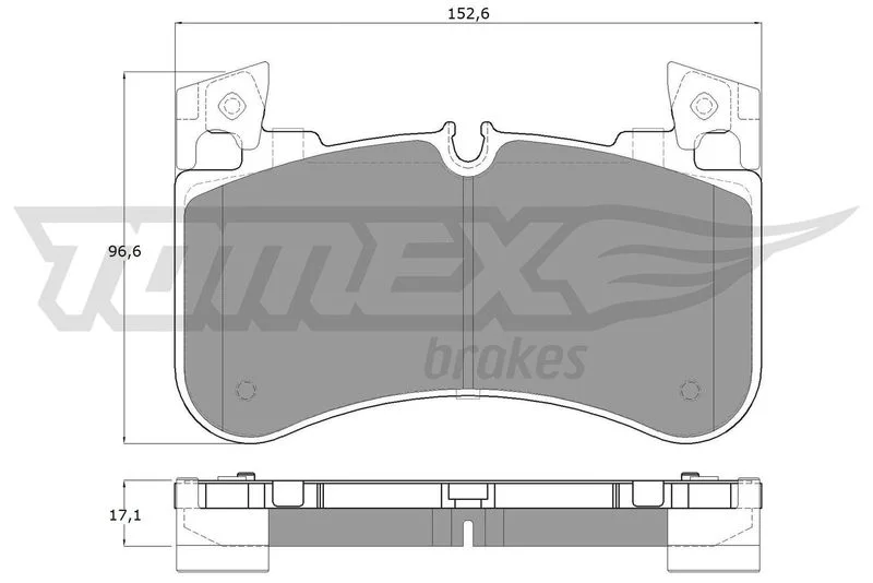 Stabdžių trinkelių rinkinys, diskinis stabdys TOMEX Brakes TX 19-53