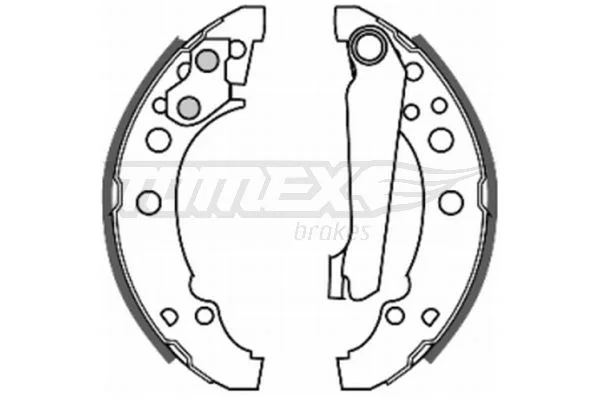 Sada brzdových čeľustí TOMEX Brakes TX 20-23