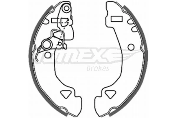 Sada brzdových čeľustí TOMEX Brakes TX 20-27