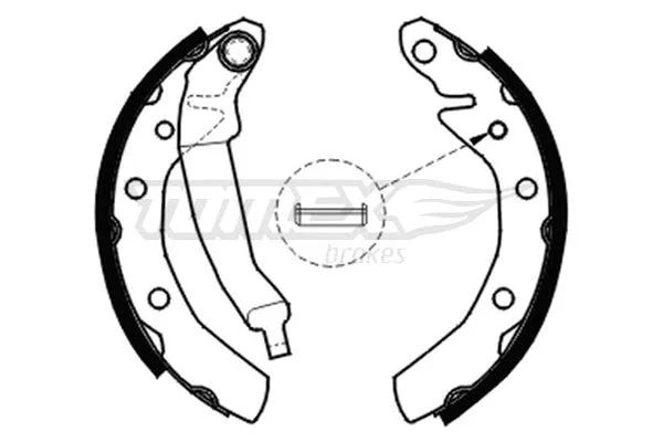 Brake Shoe Set TOMEX Brakes TX 20-30