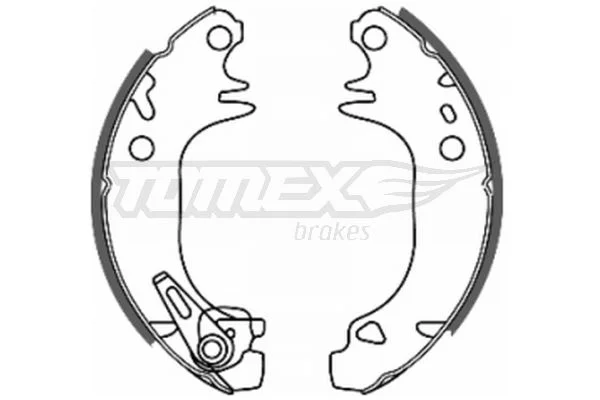 Brake Shoe Set TOMEX Brakes TX 20-44