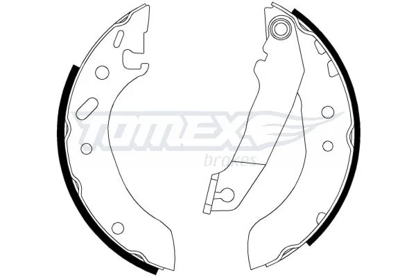 Brake Shoe Set TOMEX Brakes TX 20-53