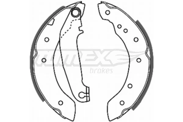 Brake Shoe Set TOMEX Brakes TX 20-65