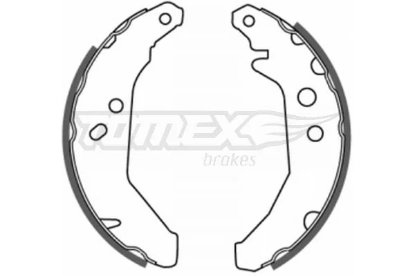 Sada brzdových čeľustí TOMEX Brakes TX 20-66