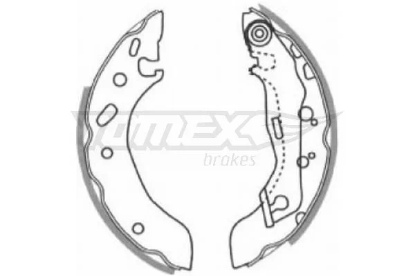 Brake Shoe Set TOMEX Brakes TX 20-83