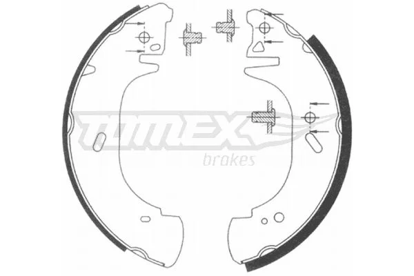 Stabdžių trinkelių komplektas TOMEX Brakes TX 20-89
