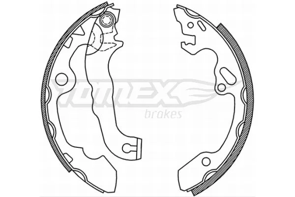 Sada brzdových čeľustí TOMEX Brakes TX 20-92