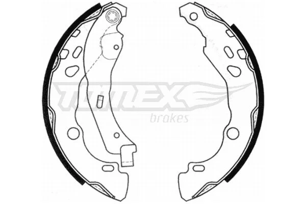 Sada brzdových čeľustí TOMEX Brakes TX 20-99