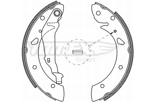 Sada brzdových čeľustí TOMEX Brakes TX 21-05