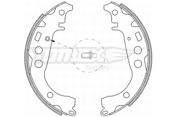 Brake Shoe Set TOMEX Brakes TX 21-09