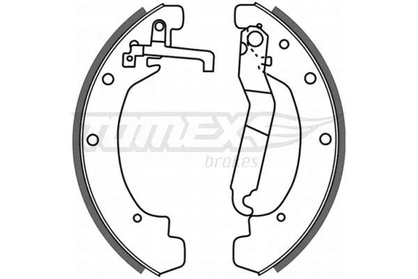 Brake Shoe Set TOMEX Brakes TX 21-12