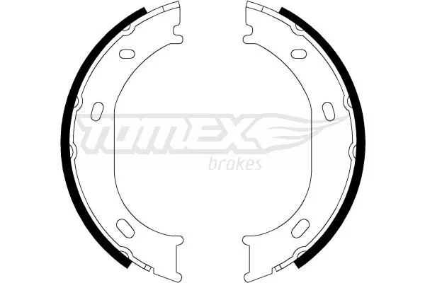 Brake Shoe Set TOMEX Brakes TX 21-17